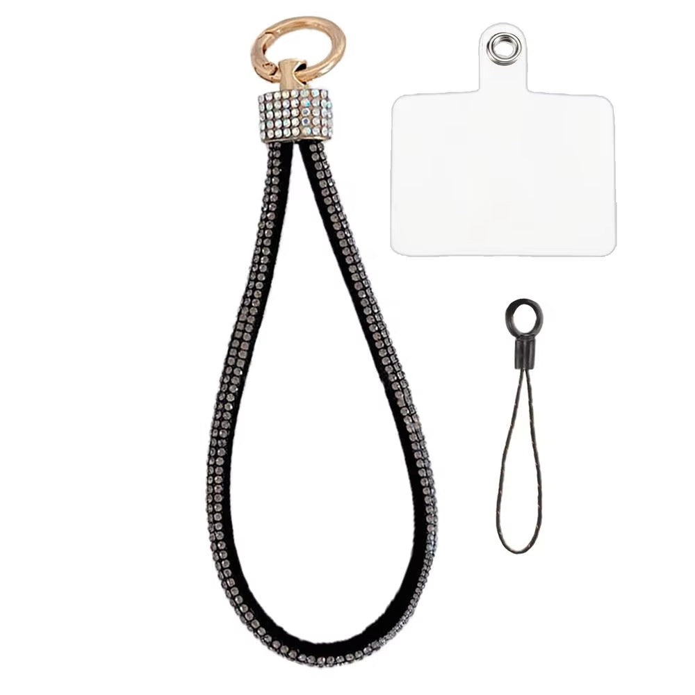 Diamante Phone Wristlet — Sparkle Wrist Strap, Hands-Free