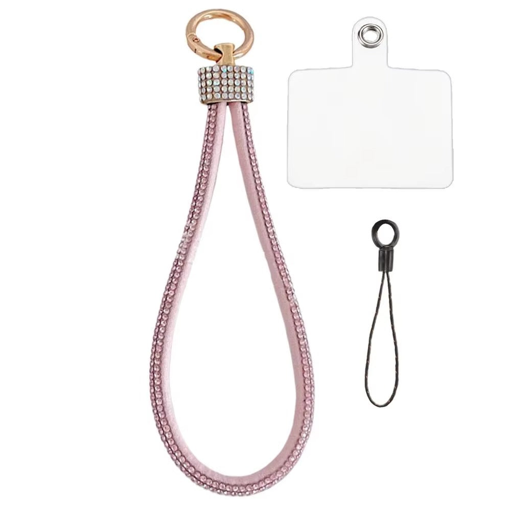 Diamante Phone Wristlet — Sparkle Wrist Strap, Hands-Free