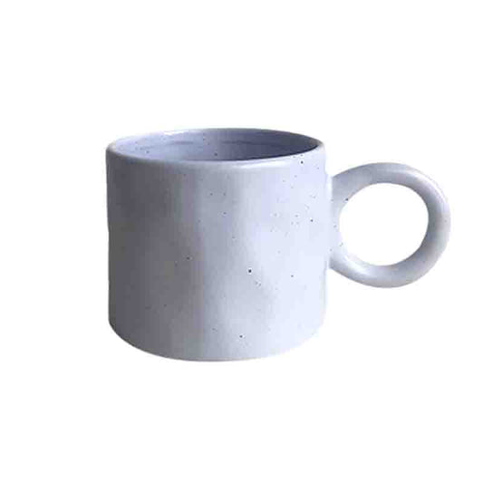 Hammered Matt Ceramic Mug - Grey