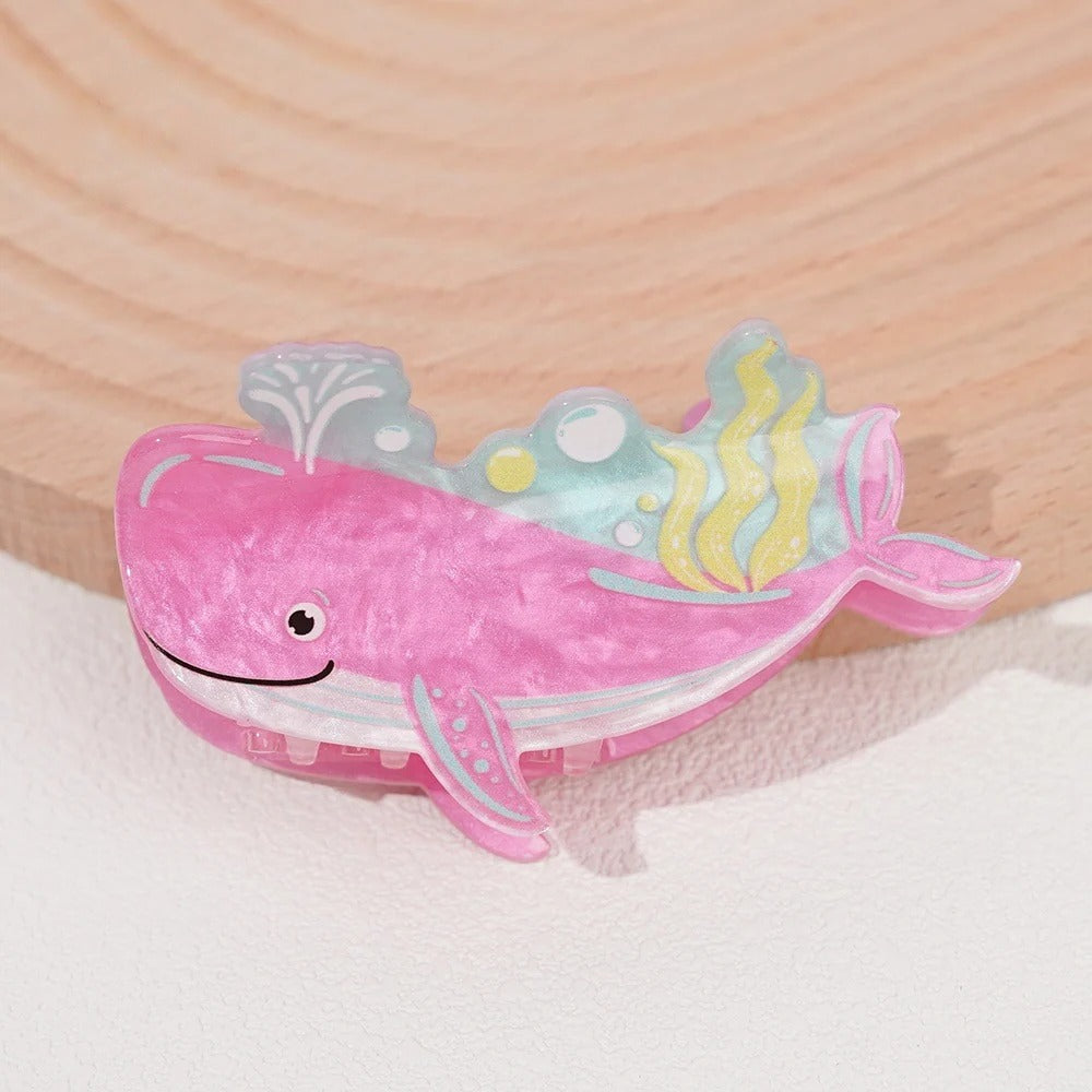 Ocean Creatures Acetate Claw Clip