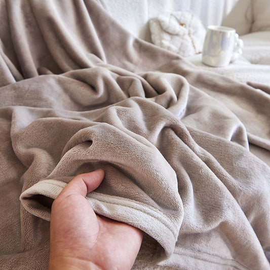Close-up of soft flannel fleece texture