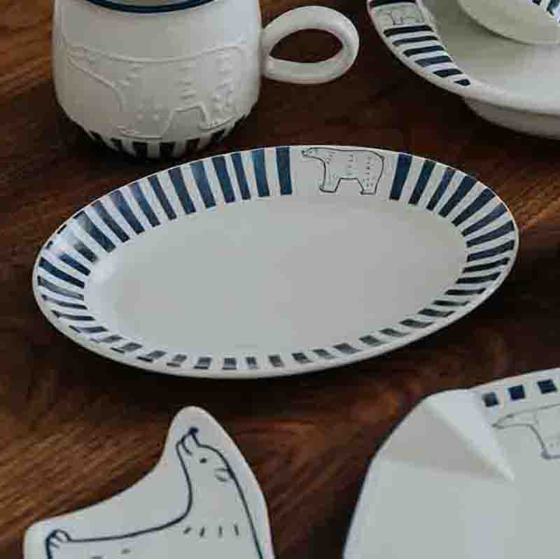 Polar Bear Dinnerware - Oval Plate