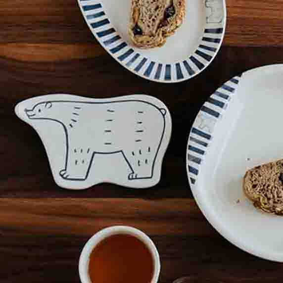 Vaisselle Ours Polaire - Assiette en forme d'ours