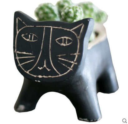 Cat Face Planter Pot