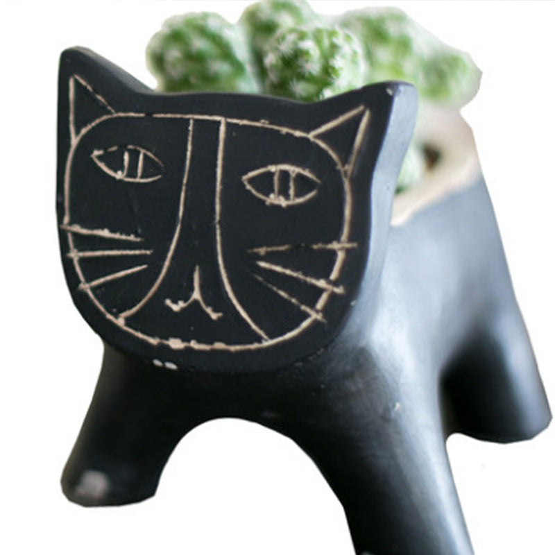 Cat Face Planter Pot