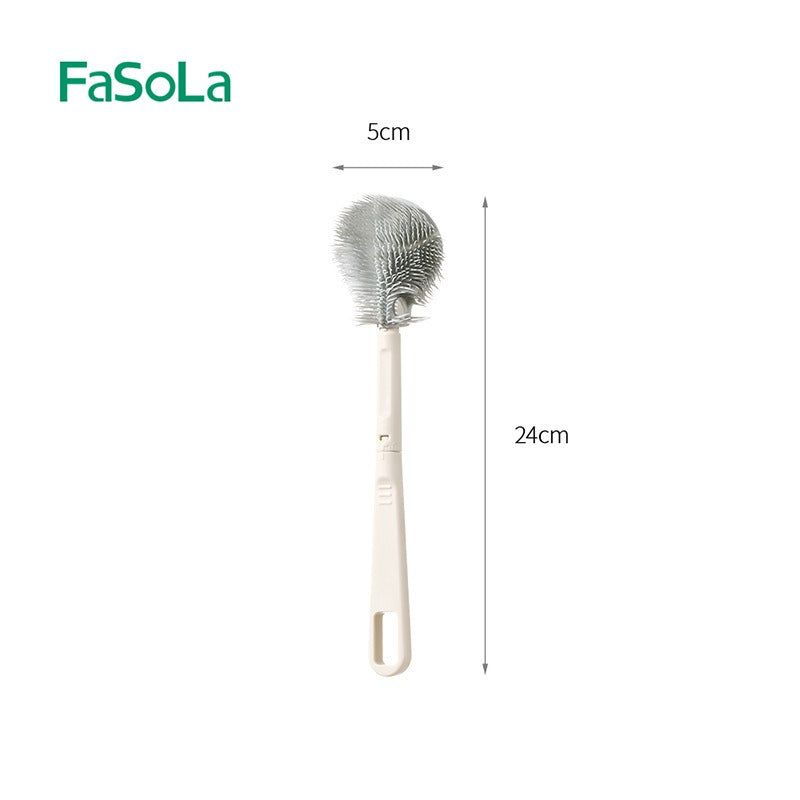 FaSoLa Soft Rubber Cup Cleaning Brush – Removable, Durable & Bottle-Friendly