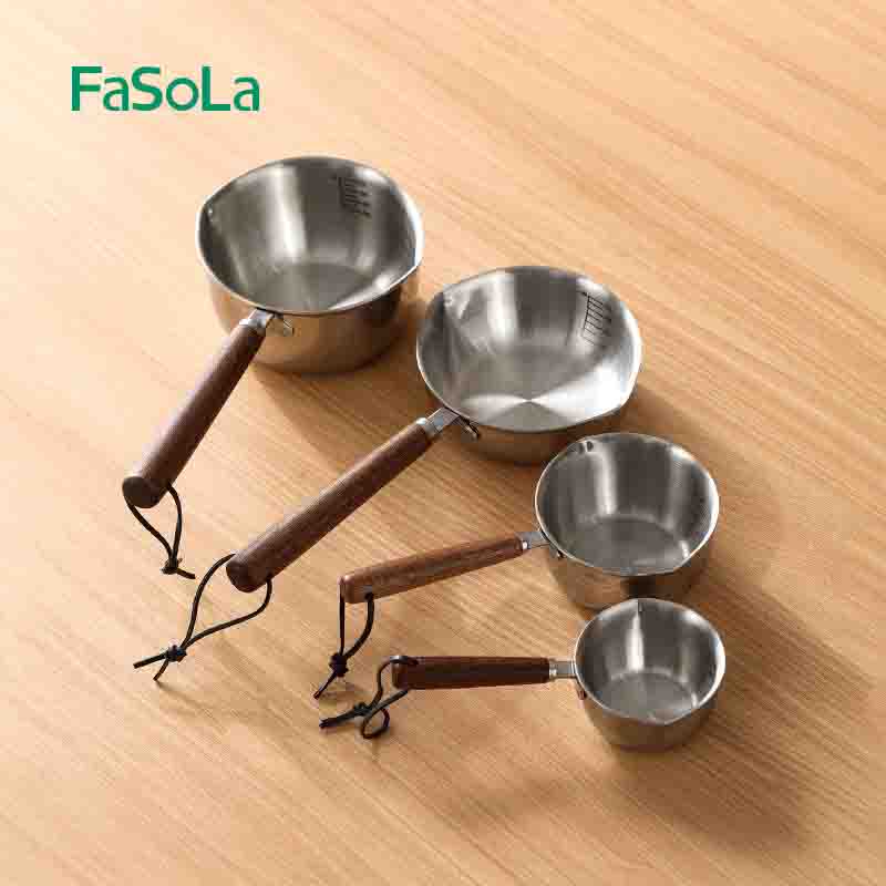 FaSoLa Stainless Steel Mini Pot – Thick Base, Anti-Scald Handle & No-Lid Design