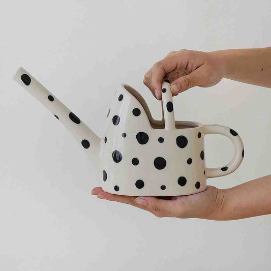 Ceramic Watering Pot - Polka Dots