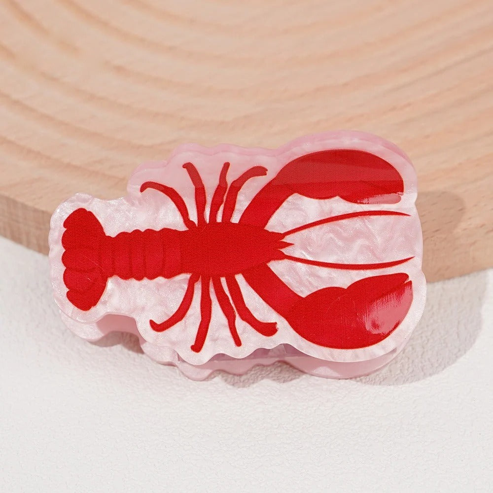 Ocean Creatures Acetate Claw Clip