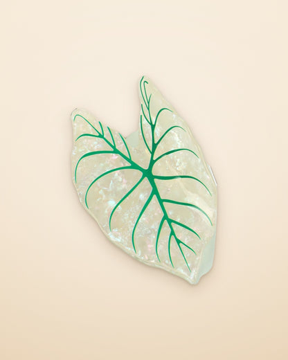 Moonlight Leaf claw clip on a sand background