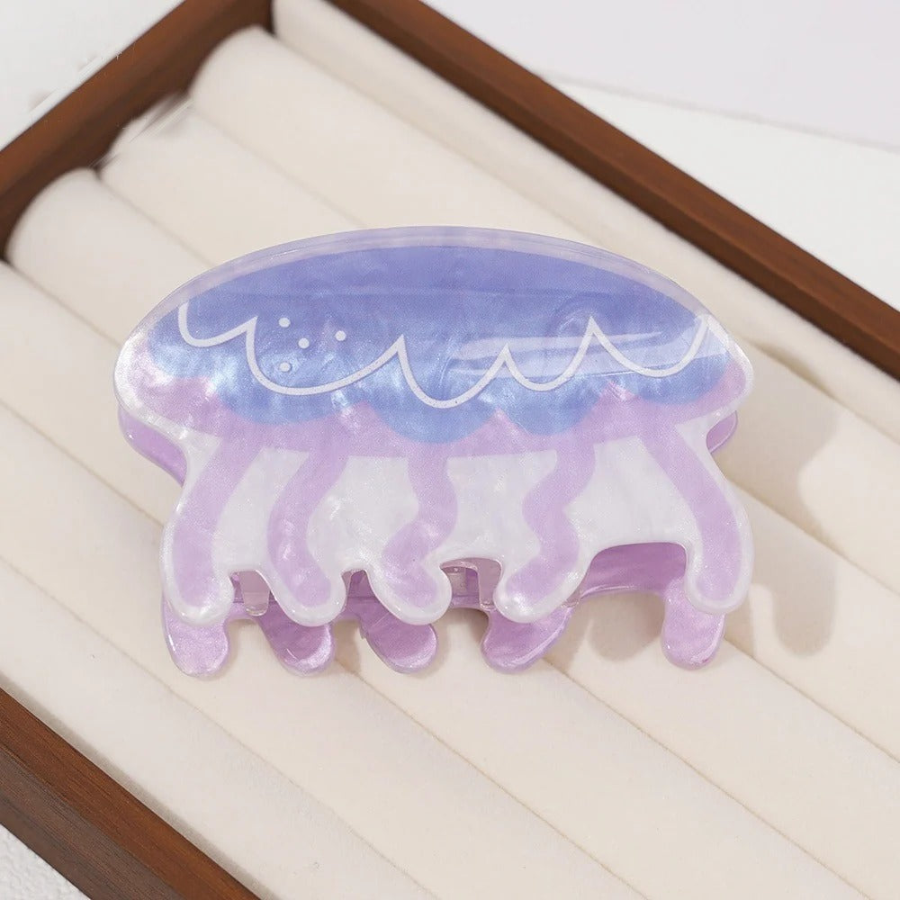 Ocean Creatures Acetate Claw Clip