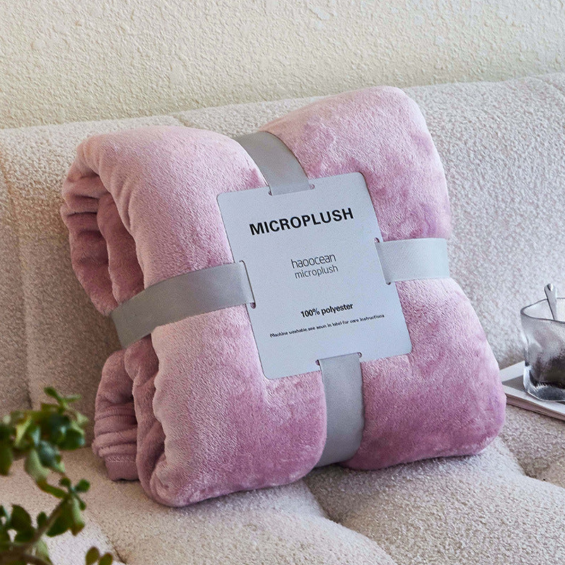 Lavender flannel fleece blanket