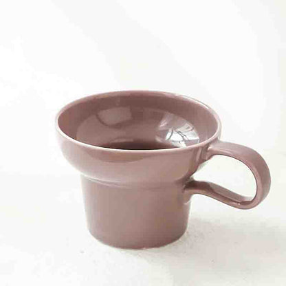 Vintage Charm Ceramic Mug - Wide, Elegant Design for Your Favorite Drinks