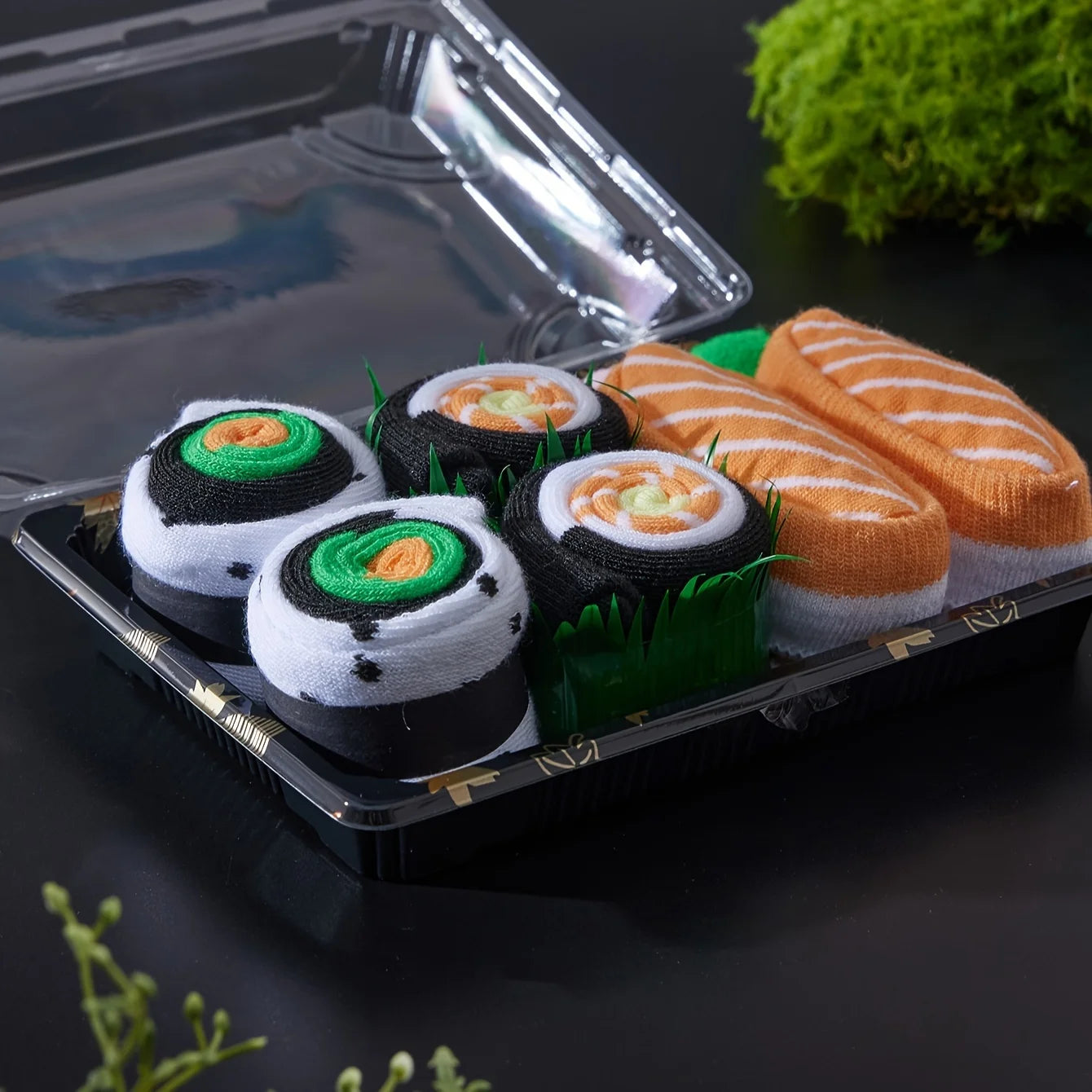 Trio of Tasty Toes – 3 Pairs of Quirky Sushi Socks for Men & Women, Perfect Gift, All-Season Fun