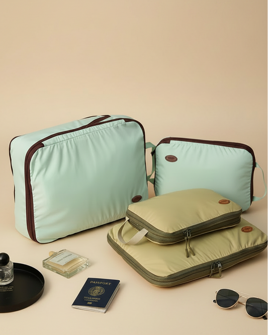 Compressible Travel Packing Cubes Hero - Light Background