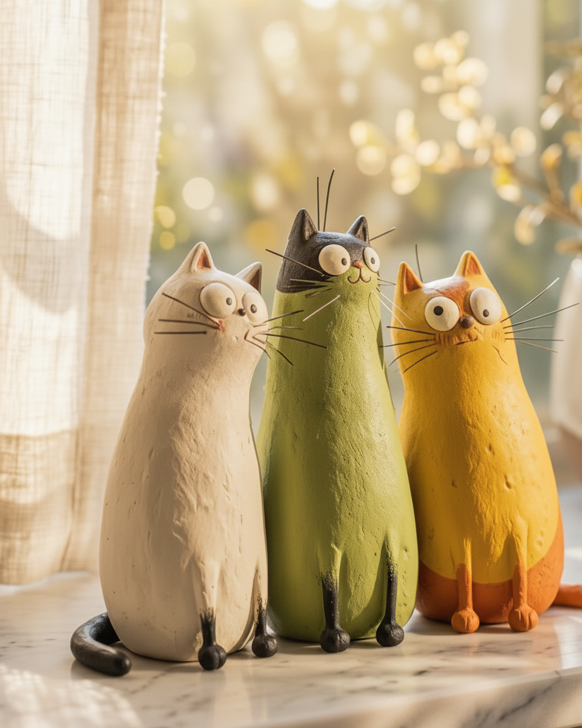 Quirky Cat Vase Hero Lifestyle