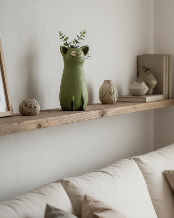Quirky Cat Vase Lifestyle