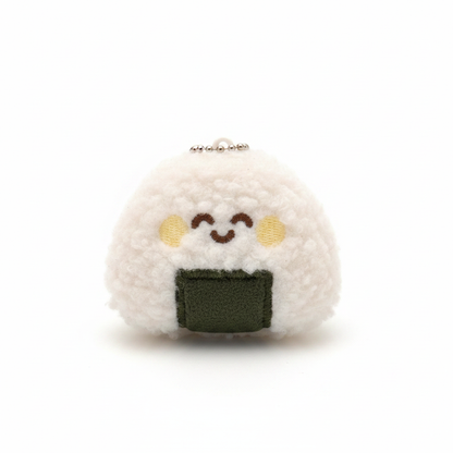 Seaweed Rice Ball Plush Keychain