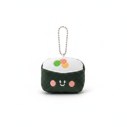 Seaweed Sushi Roll Plush Keychain